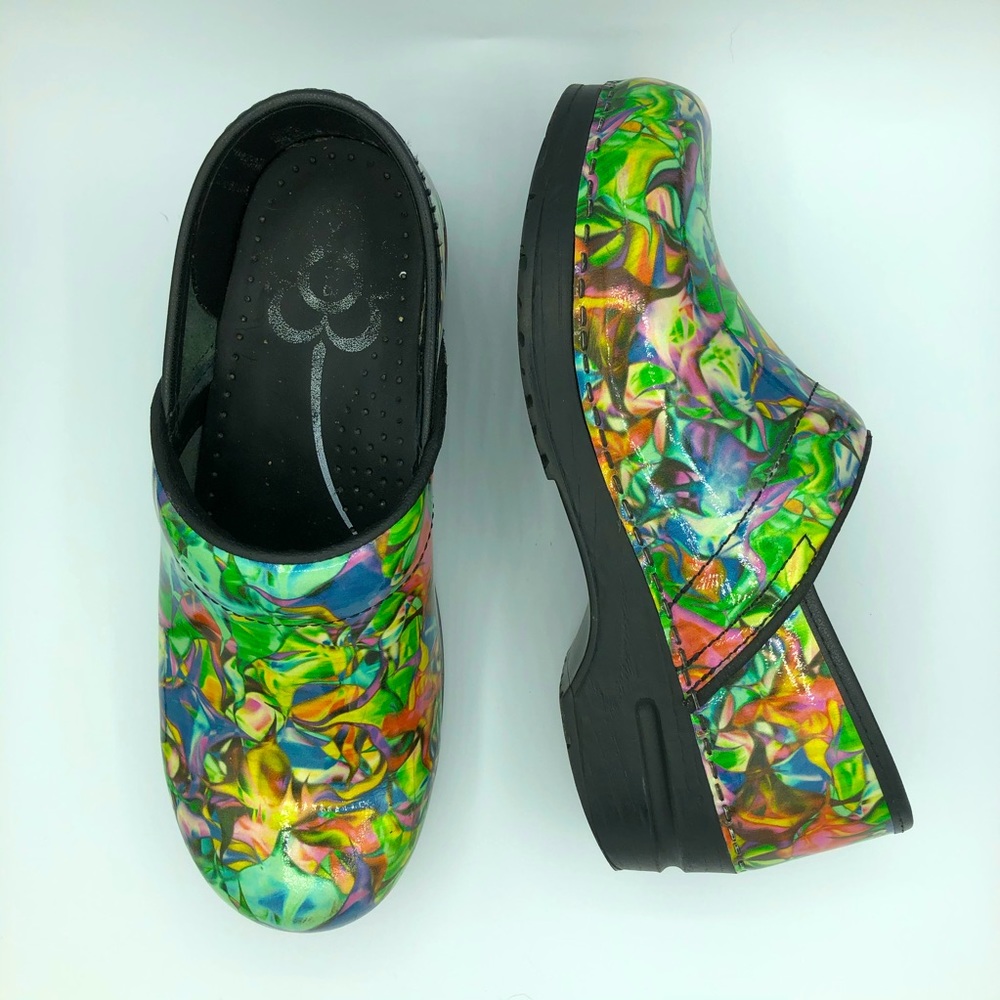 Sanita l Rainbow Multicolor Nurse Working Clogs